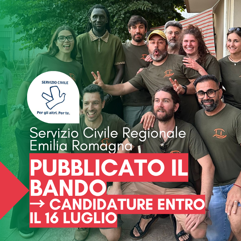 Servizio Civile Regionale in Emilia Romagna con la Comunità Papa Giovanni XXIII